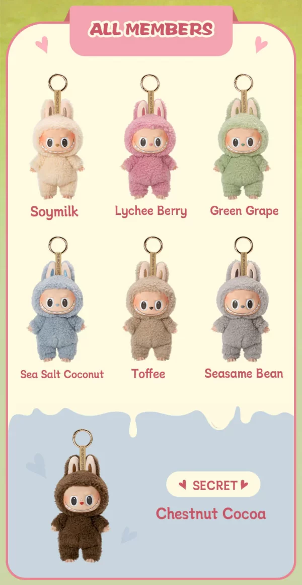 Labubu V1 The Monsters Exciting Macaron Series Plush Pendant Blind Box - Image 5