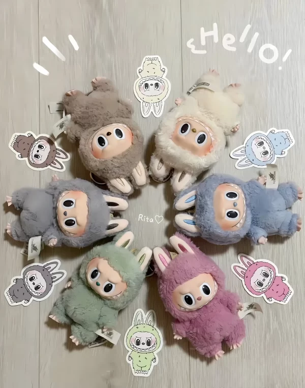 Labubu V1 The Monsters Exciting Macaron Series Plush Pendant Blind Box - Image 6